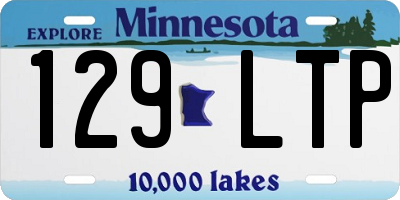 MN license plate 129LTP