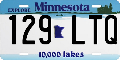 MN license plate 129LTQ