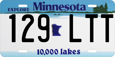 MN license plate 129LTT