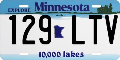 MN license plate 129LTV