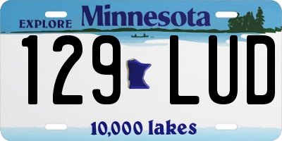 MN license plate 129LUD