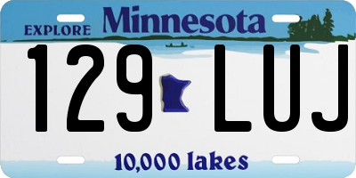 MN license plate 129LUJ