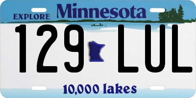 MN license plate 129LUL
