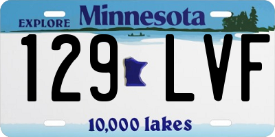 MN license plate 129LVF