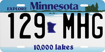 MN license plate 129MHG