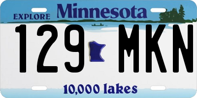 MN license plate 129MKN