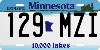 MN license plate 129MZI