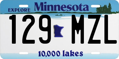 MN license plate 129MZL