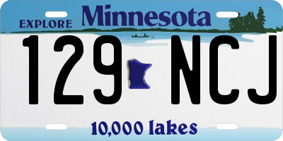 MN license plate 129NCJ