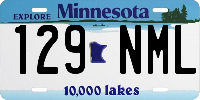 MN license plate 129NML