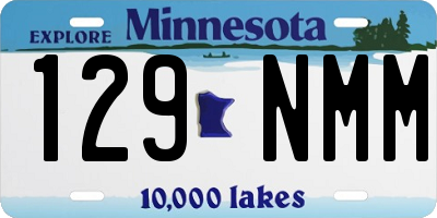 MN license plate 129NMM