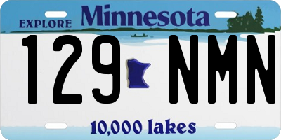 MN license plate 129NMN
