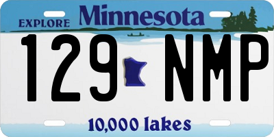 MN license plate 129NMP