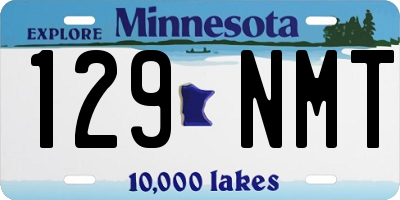MN license plate 129NMT
