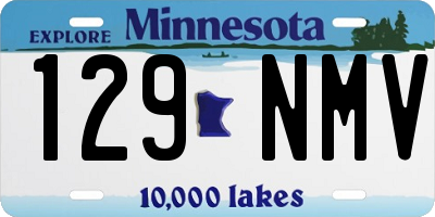 MN license plate 129NMV