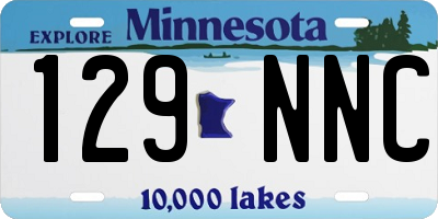 MN license plate 129NNC