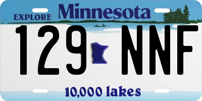 MN license plate 129NNF