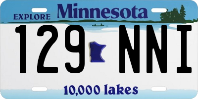 MN license plate 129NNI