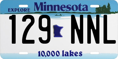 MN license plate 129NNL