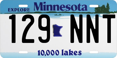 MN license plate 129NNT