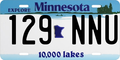 MN license plate 129NNU