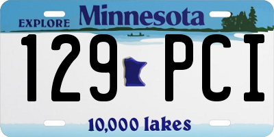 MN license plate 129PCI