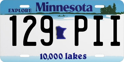 MN license plate 129PII