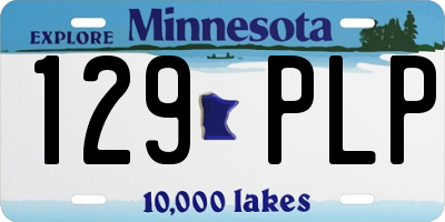MN license plate 129PLP
