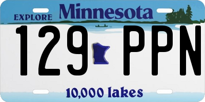 MN license plate 129PPN