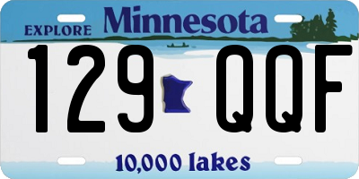 MN license plate 129QQF