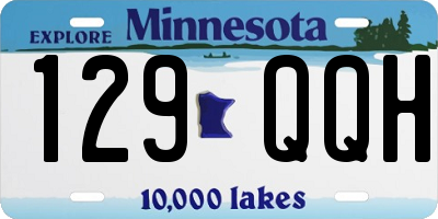 MN license plate 129QQH