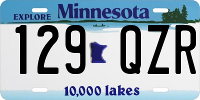MN license plate 129QZR
