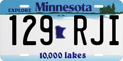 MN license plate 129RJI