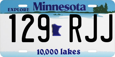 MN license plate 129RJJ