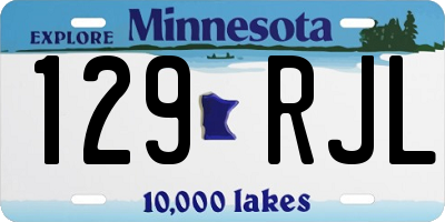 MN license plate 129RJL