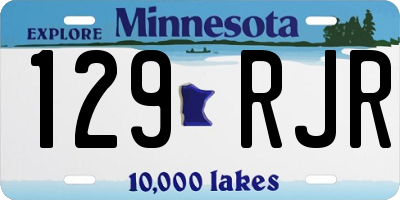 MN license plate 129RJR