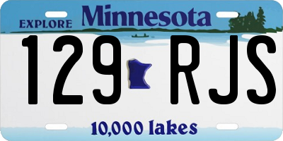 MN license plate 129RJS