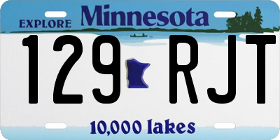 MN license plate 129RJT
