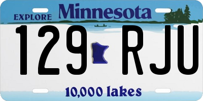 MN license plate 129RJU