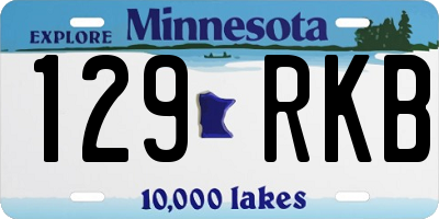 MN license plate 129RKB