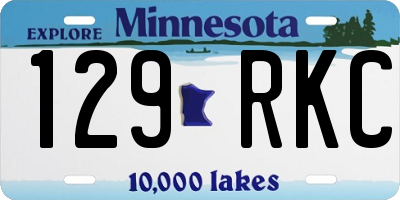 MN license plate 129RKC