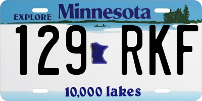 MN license plate 129RKF