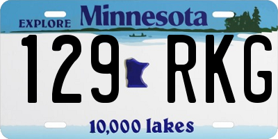 MN license plate 129RKG