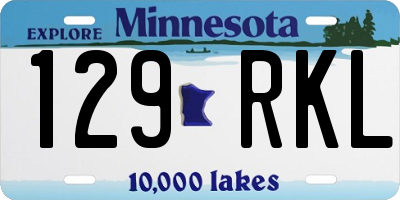 MN license plate 129RKL