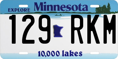 MN license plate 129RKM