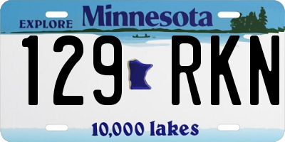 MN license plate 129RKN