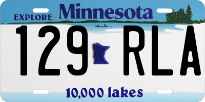 MN license plate 129RLA