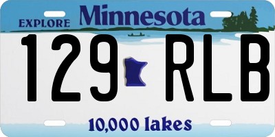 MN license plate 129RLB