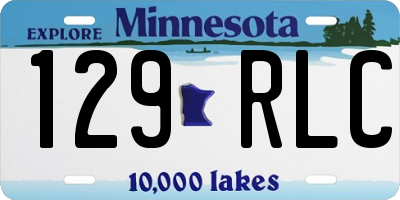 MN license plate 129RLC