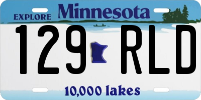 MN license plate 129RLD